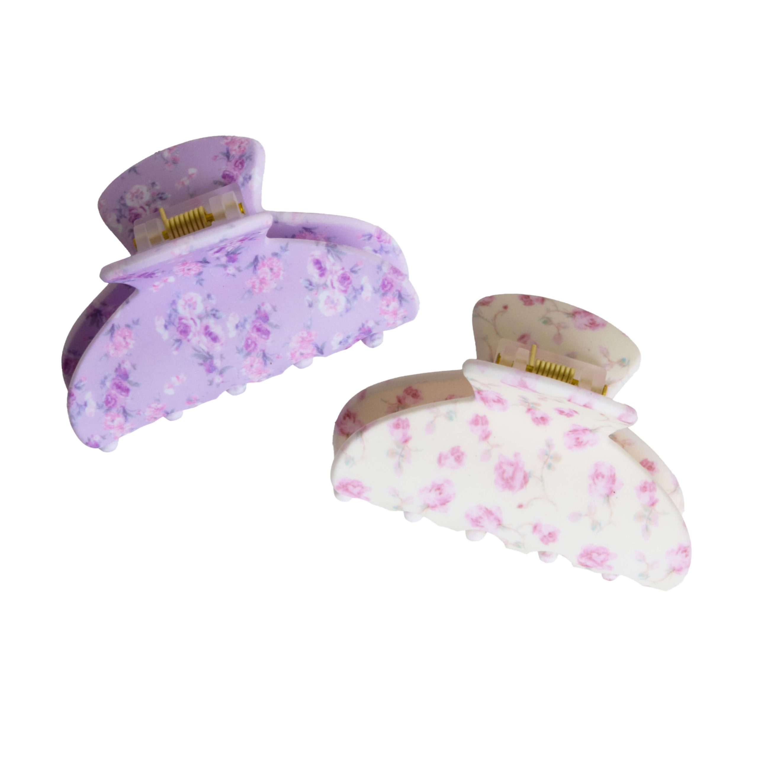 Goody x LoveShackFancy Small Claw Clips - Happy Thoughts and Ribbon Rosa - 2ct