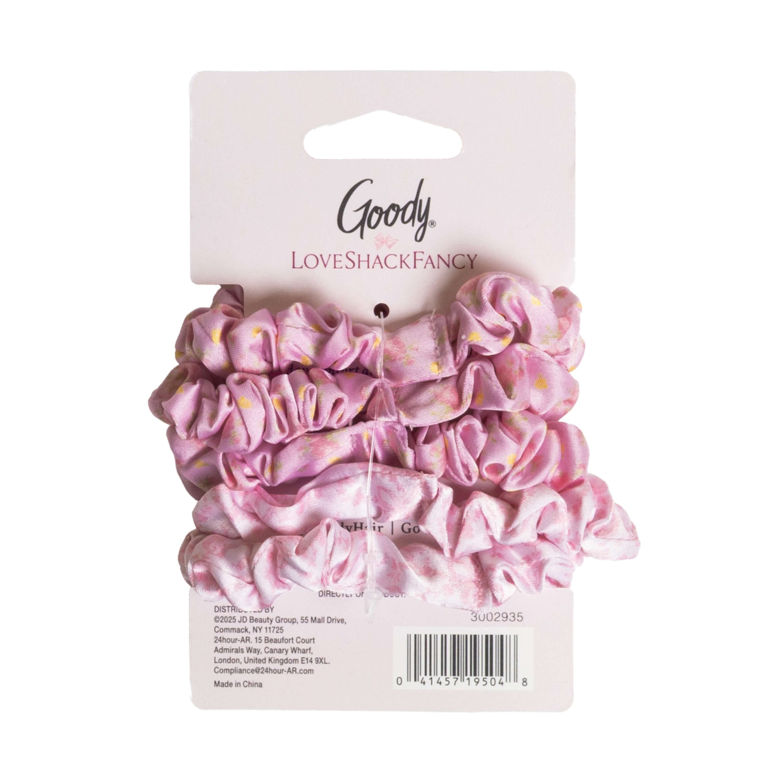 Goody x LoveShackFancy Satin Scrunchies - Ikat Rose & Coquette Bow - 5ct - Image 8