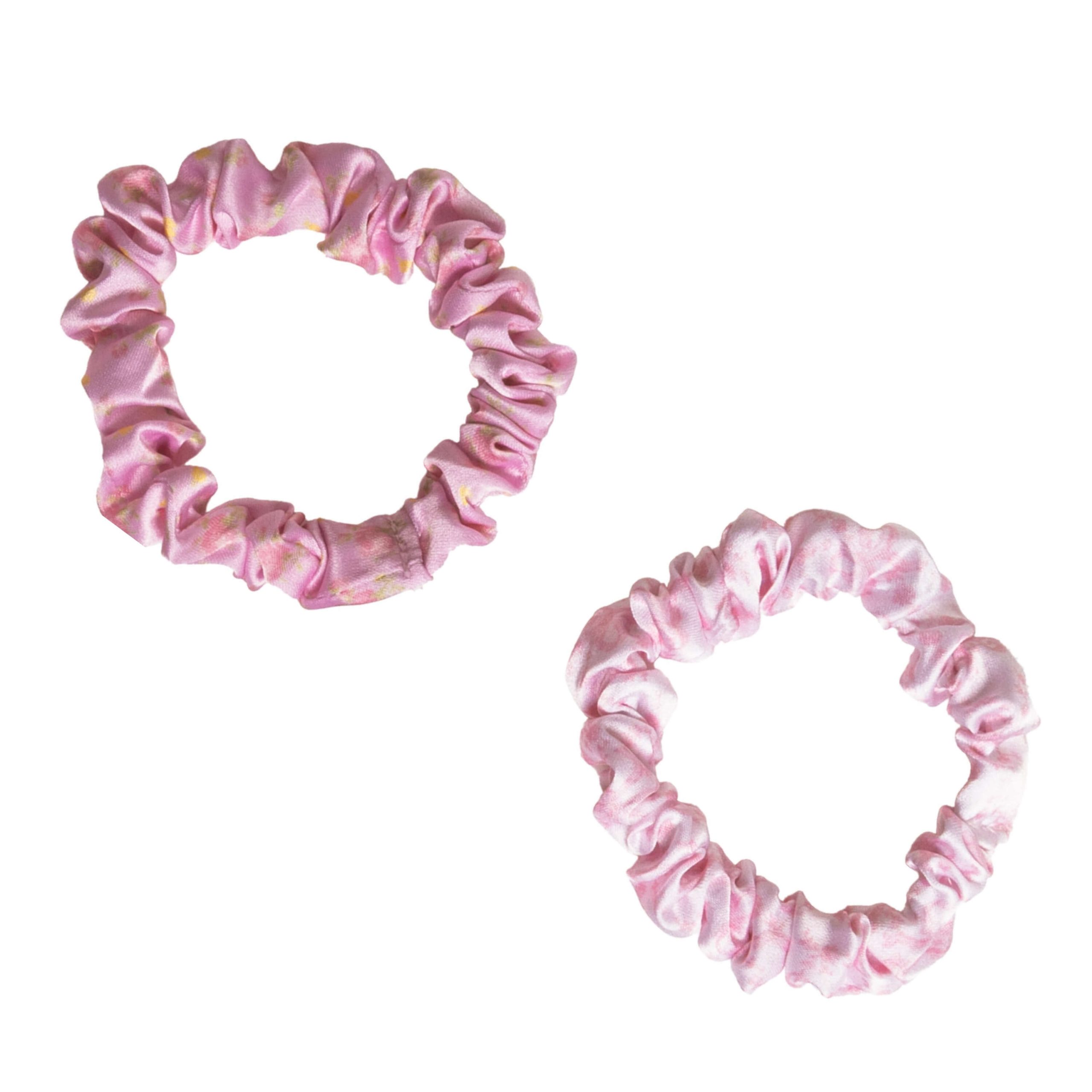 Goody x LoveShackFancy Satin Scrunchies - Ikat Rose & Coquette Bow - 5ct - Image 2
