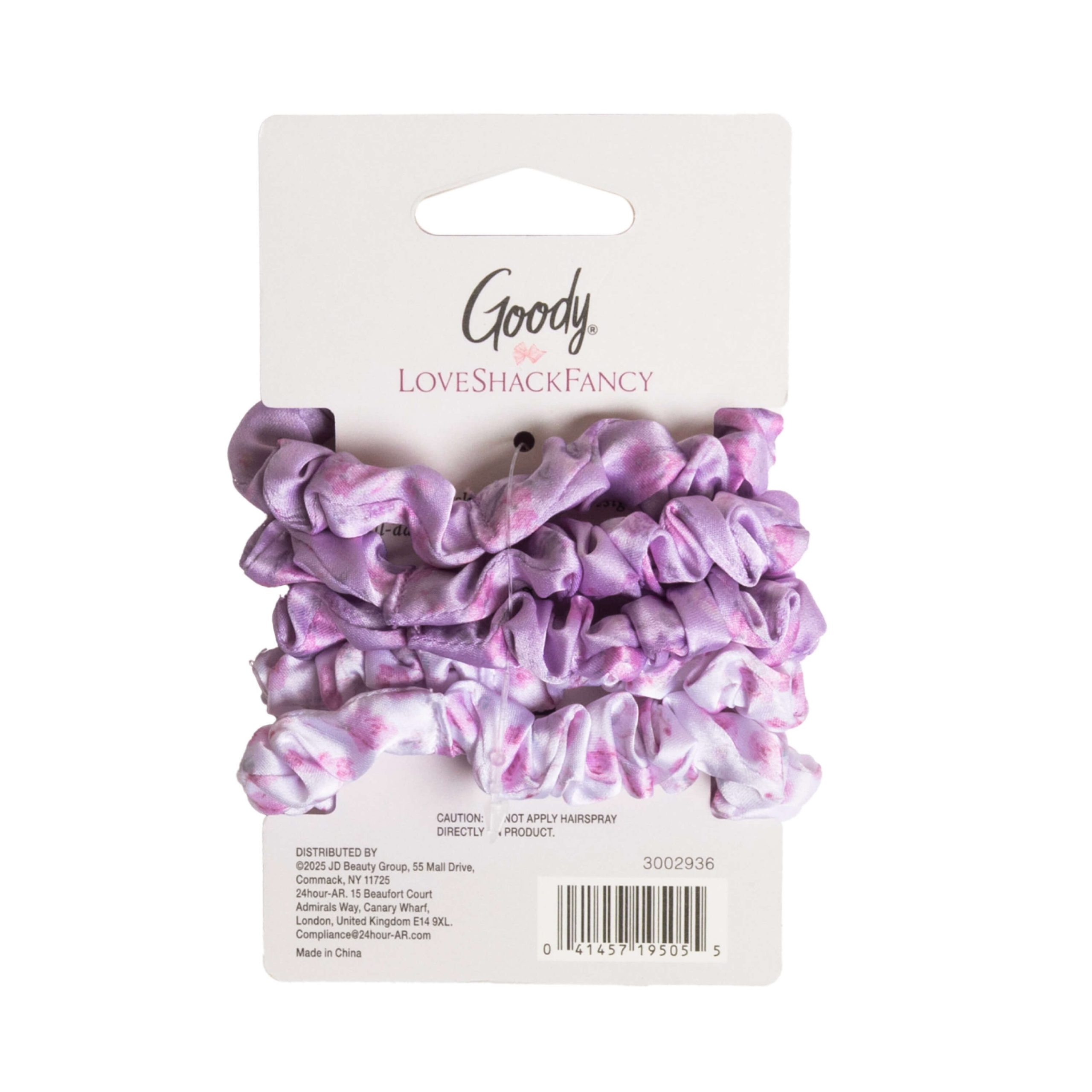 Goody x LoveShackFancy Satin Scrunchies - Happy Thoughts & Ribbon Rosa - 5ct - Image 7