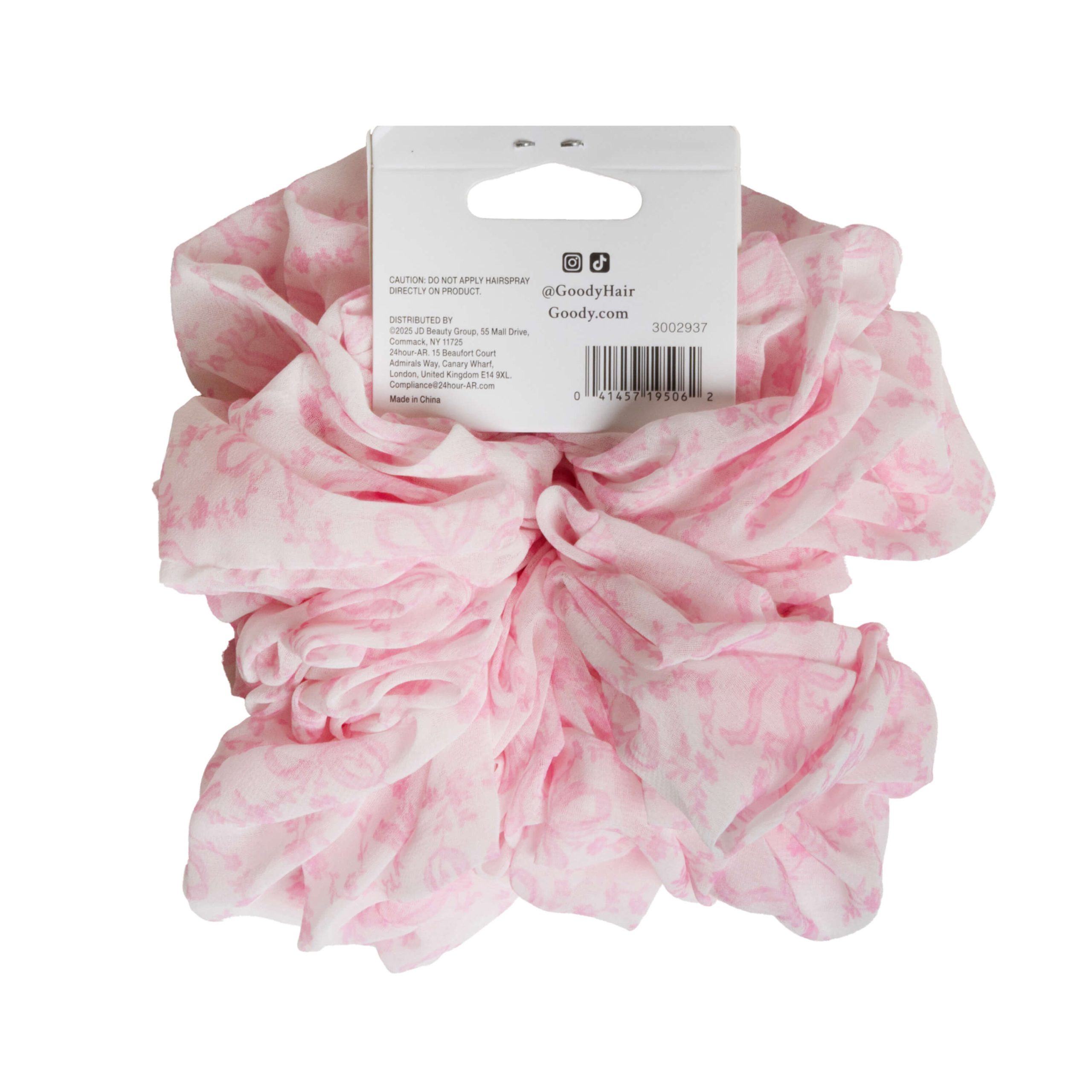 Goody x LoveShackFancy Oversized Chiffon Scrunchie - Coquette Bow - 1ct - Image 4