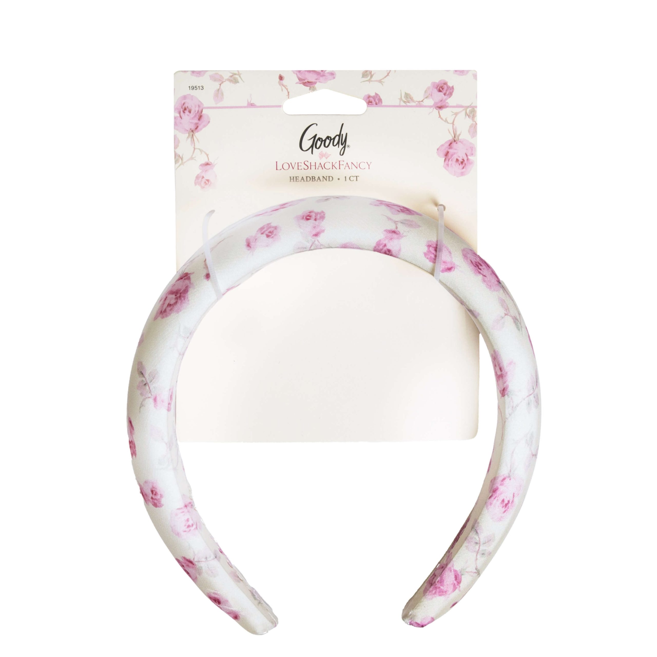 Goody x LoveShackFancy Padded Satin Headband - Ribbon Rosa - 1ct - Image 3