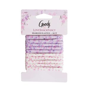 Goody x LoveShackFancy Seamless Elastics - Happy Thoughts & Ribbon Rosa - 10ct