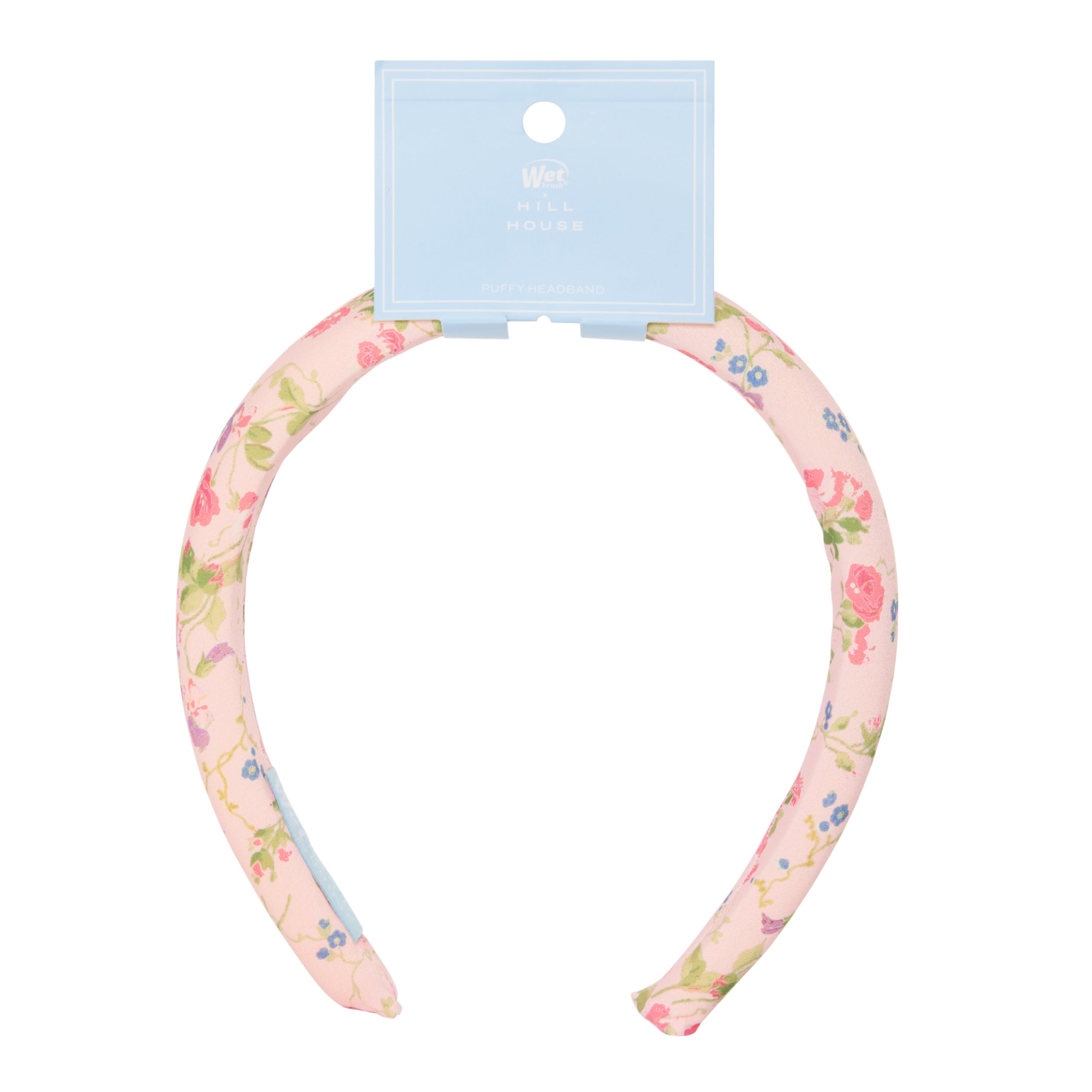 Wet Brush × Hill House Puffy Headband - Pink Bluebonnet Floral - Image 6