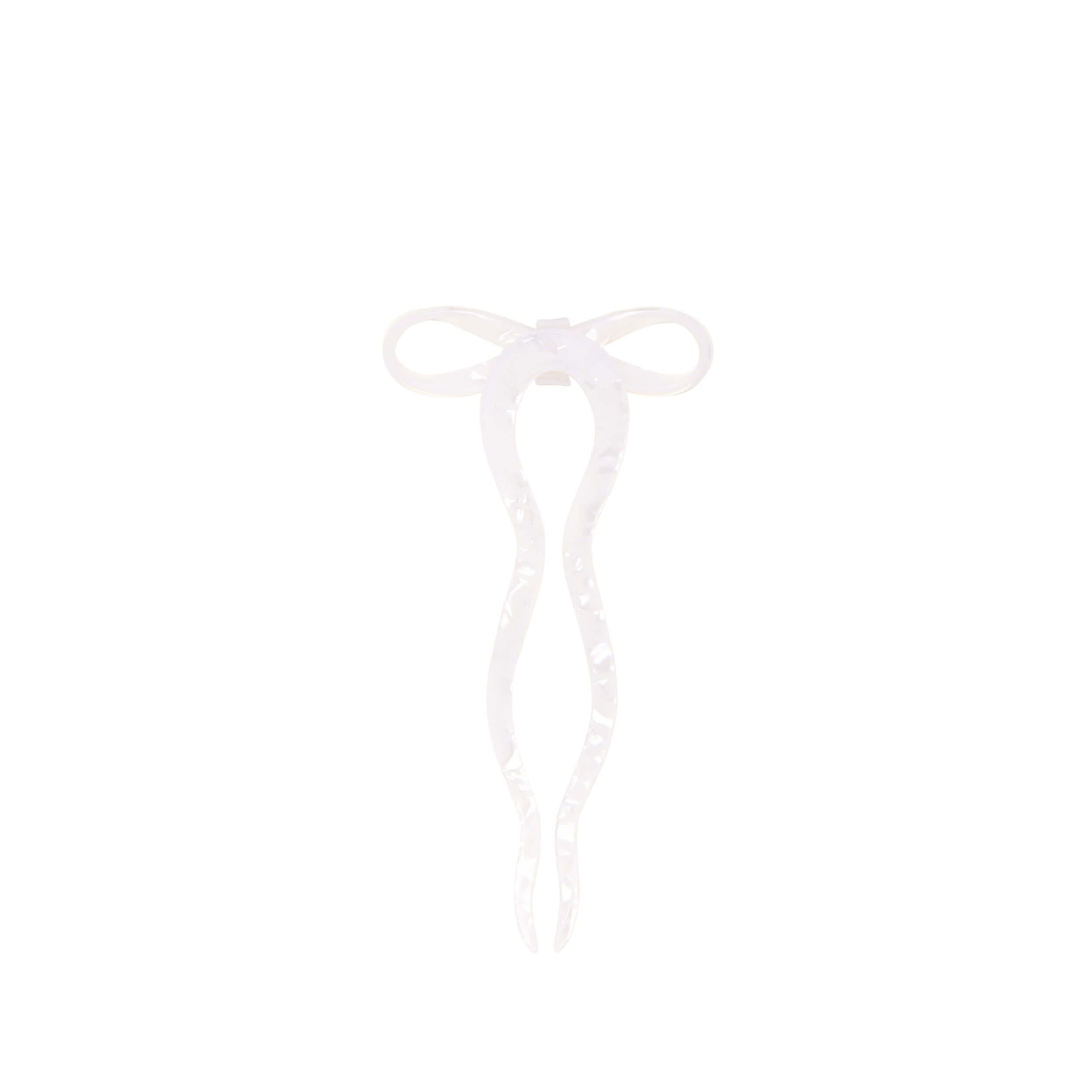 Wet Brush × Hill House Bow French Pin - White Shell - Image 2