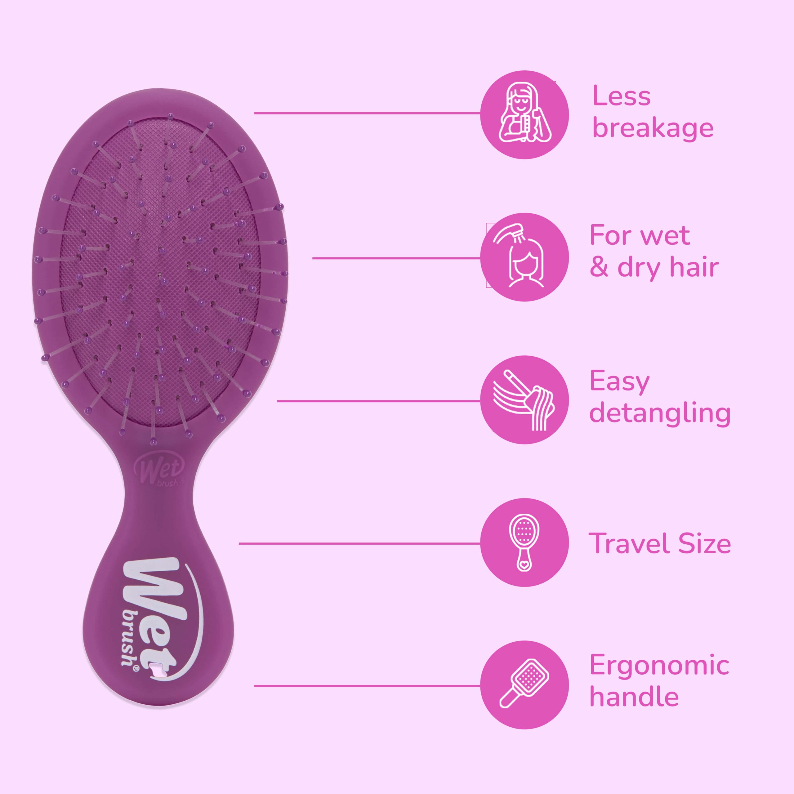 Mini Detangler - Frost Purple - Image 4