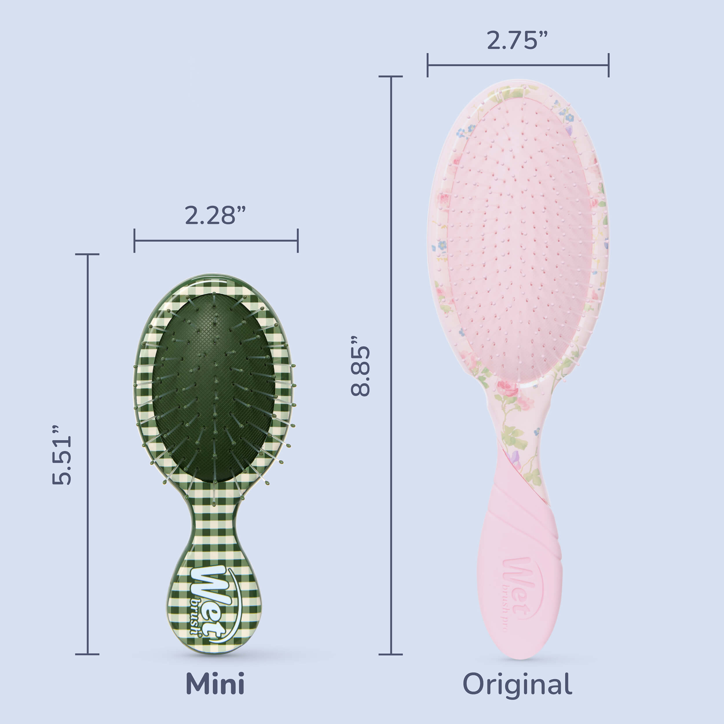 Wet Brush × Hill House Mini Detangler - Olive Gingham - Image 5