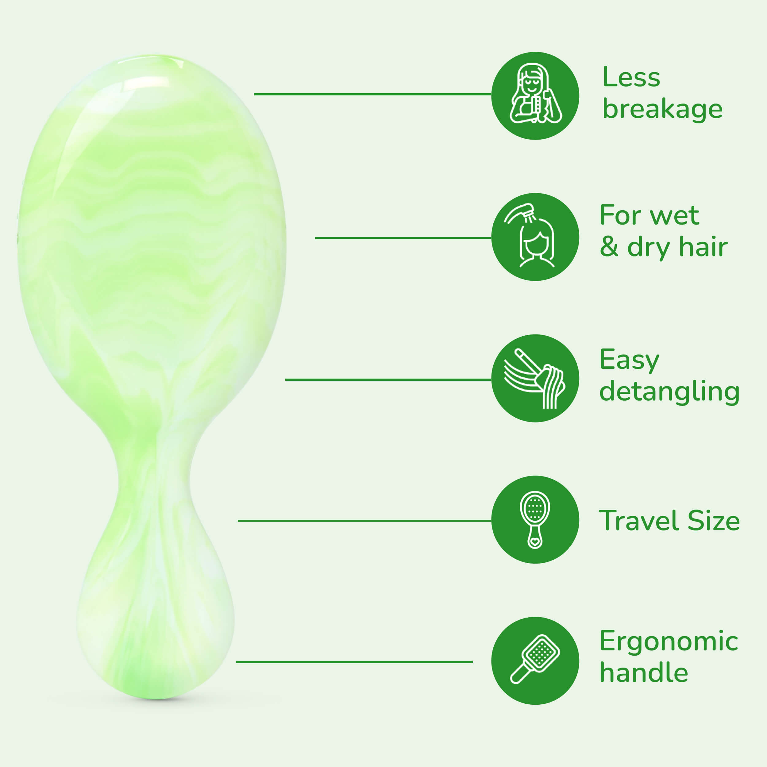 Summer Treat Mini Detangler - Key Lime - Image 4