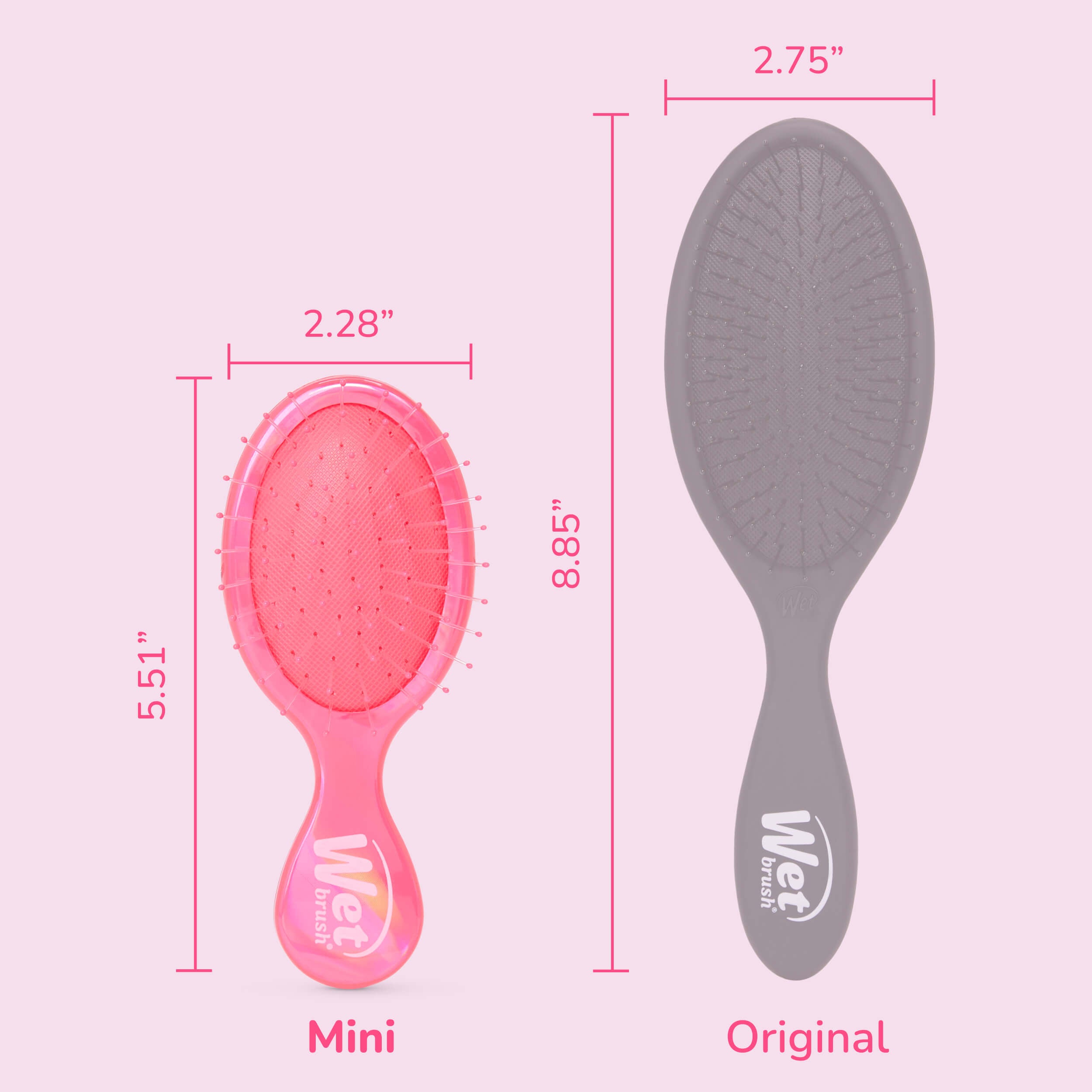 Prismatic Glow Mini Detangler - Pink - Image 6