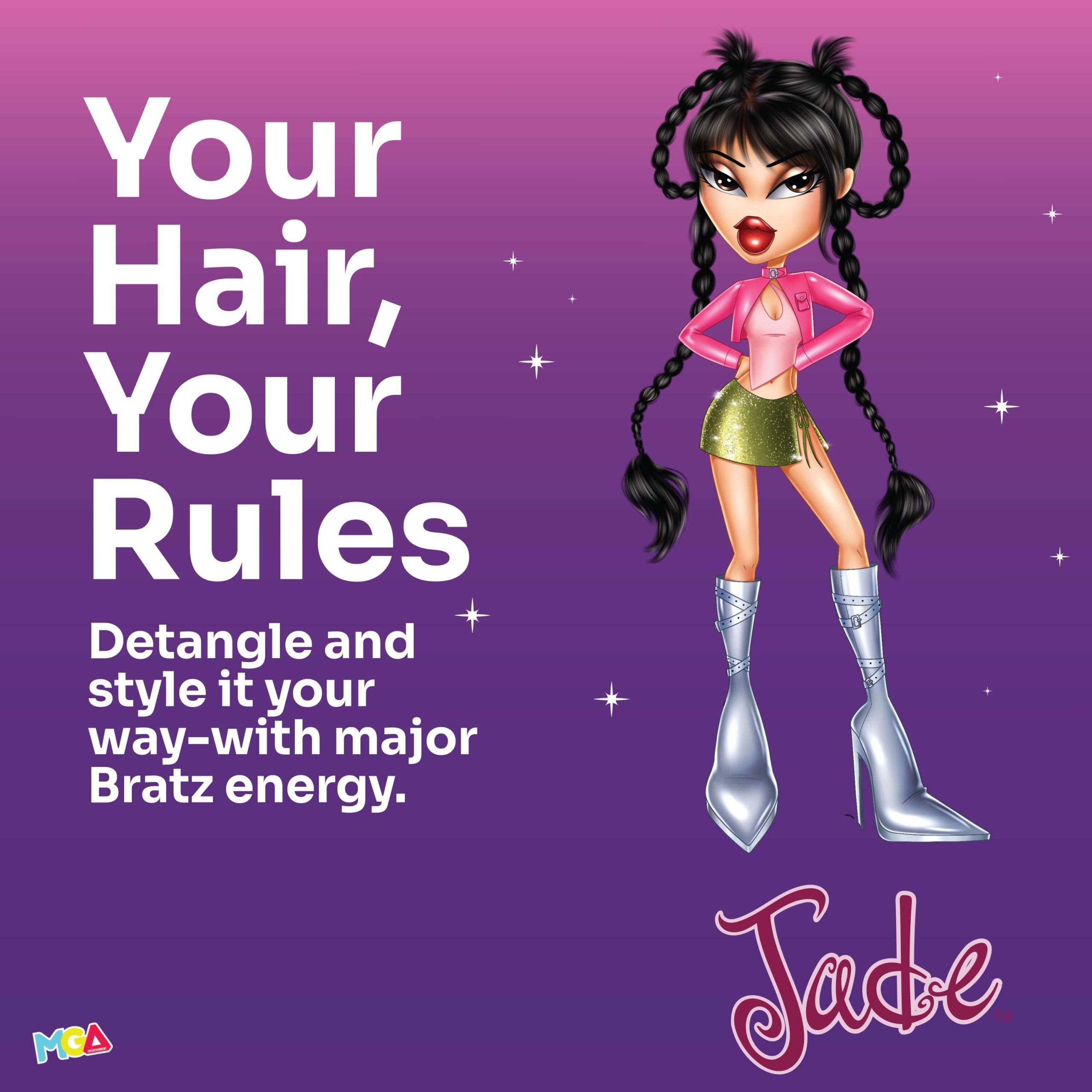 Wet Brush x Bratz Original Detangler & Elastics Kit - Jade - Image 8